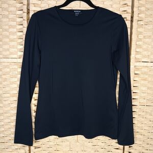 Worth Black Fitted Long Sleeve Top